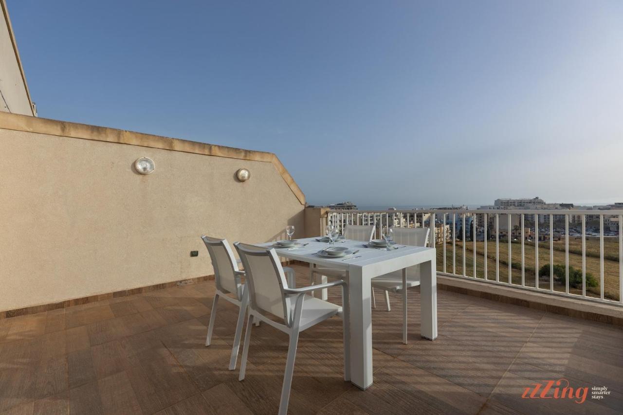 Sunny Penthouse Wterrace And Open Views Appartement St. Paul's Bay Buitenkant foto