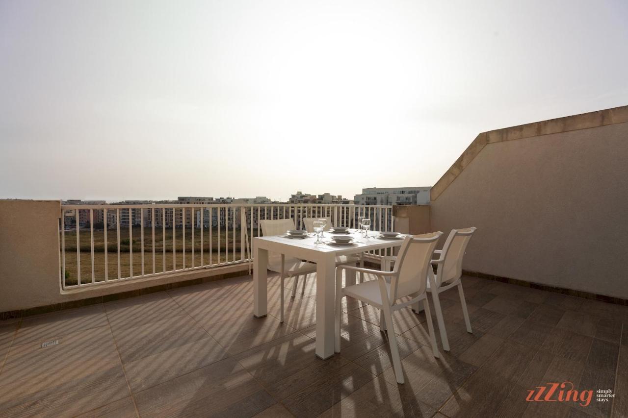 Sunny Penthouse Wterrace And Open Views Appartement St. Paul's Bay Buitenkant foto