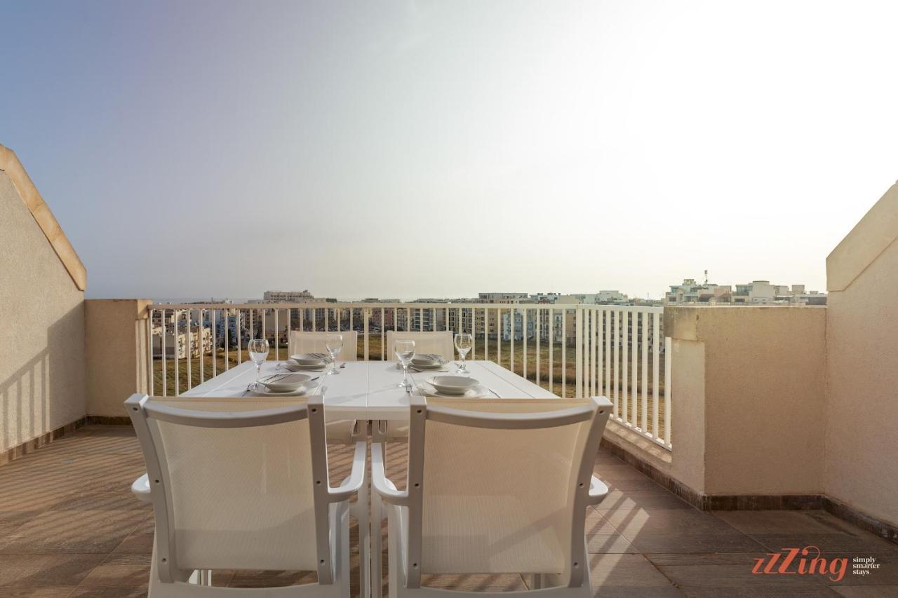 Sunny Penthouse Wterrace And Open Views Appartement St. Paul's Bay Buitenkant foto