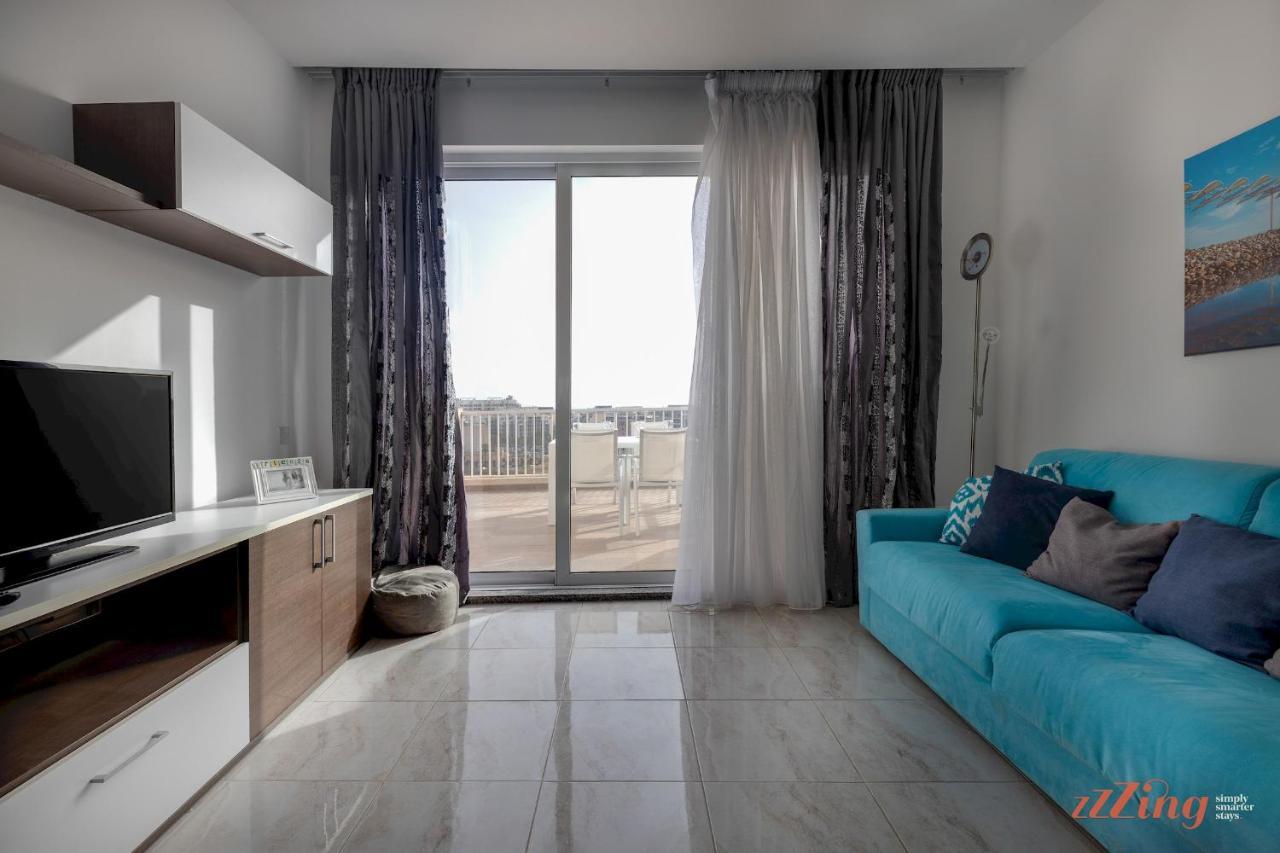 Sunny Penthouse Wterrace And Open Views Appartement St. Paul's Bay Buitenkant foto